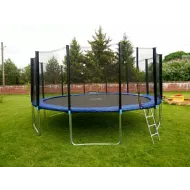 Батут Atlas Sport 435 см (14ft) PRO (усиленные опоры) BLUE