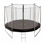 Батут GetActive Jump 10FT Inside черный с нижней сеткой и чехлом