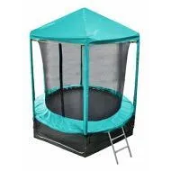 Батут Optifit Like Green 8ft с зеленой крышей