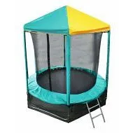 Батут Optifit Like Green 6ft с зелено-желтой крышей