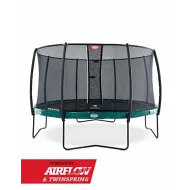 Батут Berg Elite Red 430 + сетка Deluxe зеленый