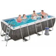 Бассейн каркасный BestWay 412x 201x 122см фильтр. насос, лестница, диспенсер ChemConnect