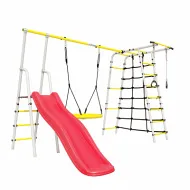 Дачный комплекс Богатырь Плюс 2 + ГНЕЗДО качели Romana R 103.12.05 (белый/желтый)