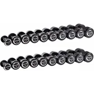 Гантельный ряд PROFI-FIT PROFESSIONAL 2,5 кг - 25 кг (10 пар), шаг 2,5 кг