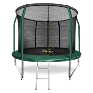 Батут премиум с внутренней сеткой и лестницей ARLAND 10FT (Dark Green)