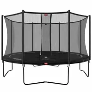 Каркасный батут BERG Favorit Regular 430 Black + защитная сетка Safety Net Comfort