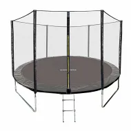 Батут складной GetActive Jump 10FT Outside черный с нижней сеткой и чехлом